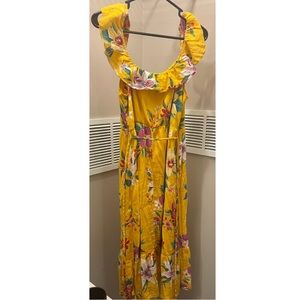 Yellow Floral Dress